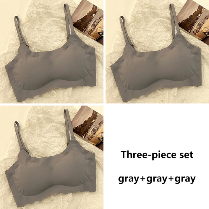 3pcs%20Ice%20Silk%20Bra%20Solid%20Color%20Women's%20Fashion%20Simple%20Skin%20Friendly%20Yoga%20Exercise%20Breathable%20Sleep%20Bra%20No%20Steel%20Rim%20Underwear%20-%20Image%207