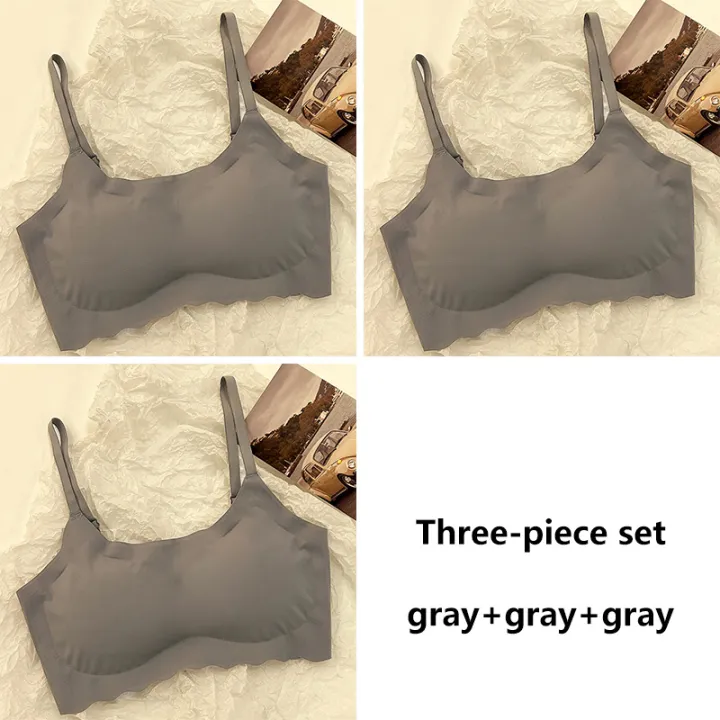 3pcs%20Ice%20Silk%20Bra%20Solid%20Color%20Women's%20Fashion%20Simple%20Skin%20Friendly%20Yoga%20Exercise%20Breathable%20Sleep%20Bra%20No%20Steel%20Rim%20Underwear%20-%20Image%207