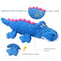 New Dog Toy Soft Plush Pet Dog Squeaky Chew Toys Stuffed Crocodile for Small Large Dogs Cat Cute Interactive Squeak Toy Durable. 