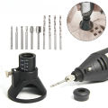 Rotary Router Milling Cutter Guide Attachment Twist Drill Bit Wood Carving Tool Kit Dedicated Locator Woodwork Tool for Dremel.