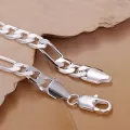 925 Silver Plated 6MM Braclet For Men. 
