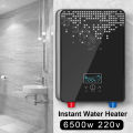 Instant Electric Water Heater Shower Bathroom Faucets Kitchen Tap Water Heater 220V 6500W Digital Display Temperature Automatica. 