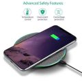 Ultra-Thin Fast Wireless Charger Pad for Samsung Galaxy S24 S23 S22 iPhone 15 14 13 Pro Max Wireless Induction Charging Station. 