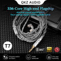 QKZ T7 336 Core Silver-Plated Earphone Upgrade Cable HiFi 4-Strand 3.5MM/2Pin Eearphone Cable for QKZ ZXN HBB ZXT VK4 EDX.