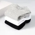 5pairs Mens Socks Boat Black Business Solid Color Breathable Comfortable High Quality Ankle. 