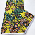 African Wax Fabric Prints Design Nigeria Ankara Wax Fabric Tissu Block Batik Dutch For Women Dresses Cloth Sewing Materials.