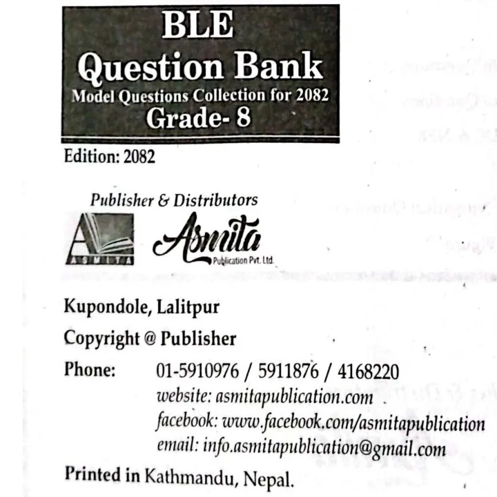 Asmita%20Publication%20BLE%20Question%20Bank%20Grade%208%20%7C%20OLD%20is%20Gold%20for%202082%20%7C%20With%2010%20sets%20Model%20Questions%20-%20Image%203