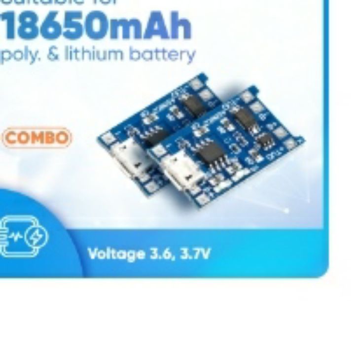 Micro USB 5V 1A TP4056 Lithium Battery Charger Module Charging Board With Protection Dual Functions 1A Li-ion for arduino by Akram Electronics