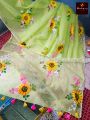 Hand Printed Saree without Panjabi. 