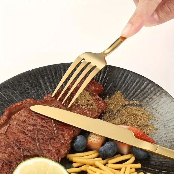 6/30pcs%20Stainless%20steel%20cutlery%20set,%20high-end%20steak%20knife,%20fork,%20dessert%20spoon,%20suitable%20for%20restaurant%20banquets%20parties%20-%20Image%203