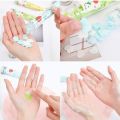 Exceart Portable Soap Paper Sheets Disposable Hand Washing Bath Toiletry Paper Soap Petals Soap Flakes with Storage Tube for Home Travel Camping Hiking. 