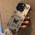 Multiple Black Butterfly Pattern Electroplated Laser Tpu Vitality Phone Cases, Suitable for iPhone 17 Air Pro Max, iPhone 16, 15, 14, 13, 12, 11, Xs, Xr, X, 7, 8, 12/13 Mini Plus Pro Max Se, Birthday/Valentine's Day/Gift for Girlfriend/Boyfriend. 