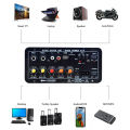 D10 Bluetooth Audio Amplifier Cabinet Type 30W-120W AC-220V DC-12V Echo USB MIC FM Radio TF
Support Dual Microphone Bluetooth 5.0 Amplifier Subwoofer for 4Ohm Speaker No Need Power Adapter. 