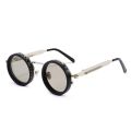 Punk ND9 Anti-UV Sunglasses Round Retro Adjustable Dimming Sunglasses with Glasse Case 9 Level Dimming Anti-UV Glasses Driving.