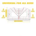 Tshirt Ruler Guide for Vinyl Alignment for Heat Press in HTV Vinyl, All-in-ONE T Shirt Ruler to Center Design and Craft Sewing. 