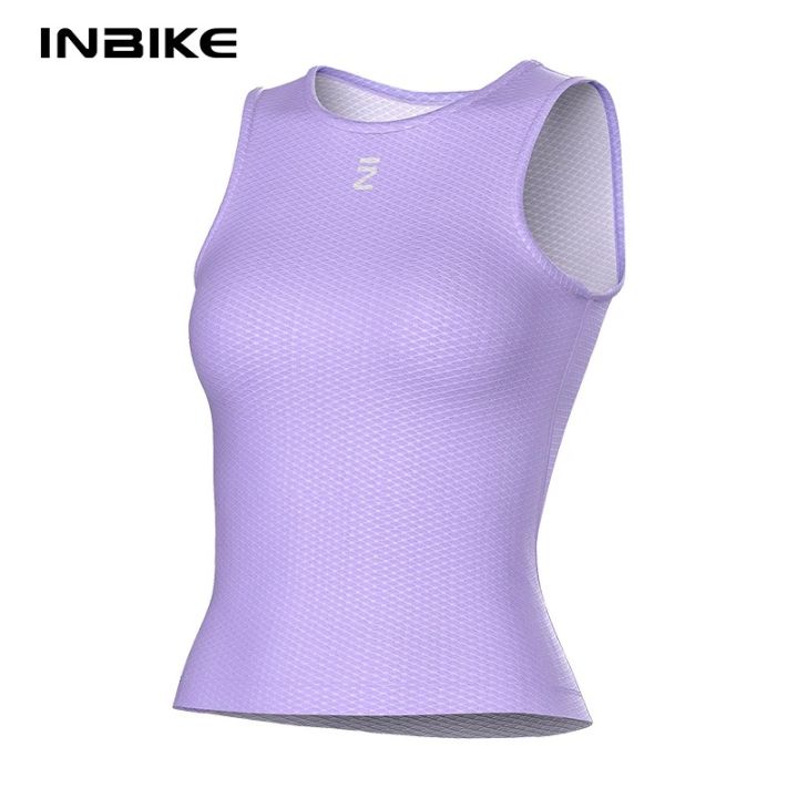INBIKE Summer Sleeveless Women's Cycling Base Layer Vest Summer Ride Jersey MTB Bike Bicycle Mesh Underwear Cycle Clothing