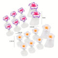 8Pcs Cute Soft Silicone Toe Separator for Nail Polish, Set of Toe Spacers for Feet Apply Nail Polish During Pedicure. 