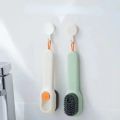 Multifunctional Liquid Adding Shoe Brush Press Type Liquid Dispensing Cleaning Brush Soft Bristle Household Sneaker Washing Tool. 