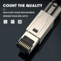 ZoeRax 2-Pack RJ45 Connectors Tool Free Cat 8, Cat8 Field Termination Plug Shielded RJ45 Modular Plugs for 2000MHz 2GHz 40G. 