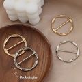 2/5PCS Fashion Metal Round Circle Clip Buckle Clothing Ring Wrap Holder Silk Scarf Ring Clip T-shirt Tie Clip Female Ornament. 