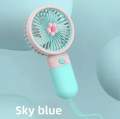 Portable Handheld Rechargeable Mini Fan Long Battery Life USB Electric Fan for Home Use Plastic Material from Mainland China. 