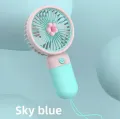 Portable Handheld Rechargeable Mini Fan Long Battery Life USB Electric Fan for Home Use Plastic Material from Mainland China. 