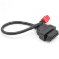 OBD2 Diagnostic Adapter Cable – 6‑Pin to 16‑Pin for Moto Guzzi, Piaggio & Vespa Motorcycle Engine Fault Diagnosis, 1PC. 