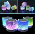 Bluetooth LED Speaker with Dancing Lights – Wireless Portable Speaker with USB, TF Card, AUX – RGB Crack Design. 