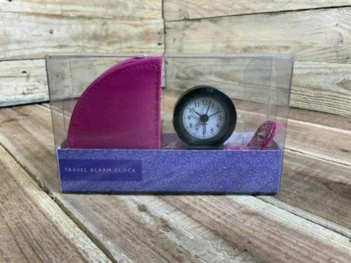 (O). VINTAGE Y2K EARLY 2000s BOOTS QUARTZ TRAVEL ALARM CLOCK