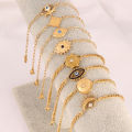 316L Stainless Steel Evil Eyes Chain Bracelet For Women Fashion Girls Wrist Chain Wrist Jewelry Party Holiday Gifts Accessories. 
