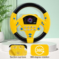 Eletric Steering Wheel Toy with Light Sound for Baby Kids Educational Portable Simulated Driving Steering Wheel Vocal ToysToys. 