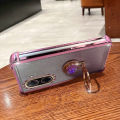 Gorgeous Round Jewelry Glitter Luxury Ring Phone Holder Case On For  Redmi A5 4G Girl Woman Used Anti-knock Stand Cover. 