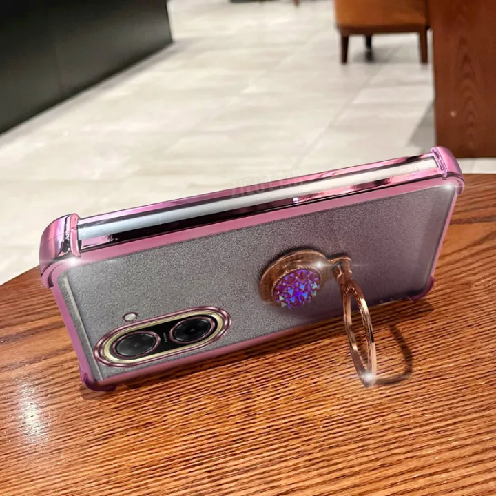 Gorgeous%20Round%20Jewelry%20Glitter%20Luxury%20Ring%20Phone%20Holder%20Case%20On%20For%20%20Redmi%20A5%204G%20Girl%20Woman%20Used%20Anti-knock%20Stand%20Cover%20-%20Image%204