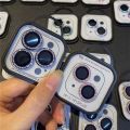 2-3pcs Luxury Diamond Camera Protector For iPhone 16 15 14 13 12 Pro Max Plus Glitter Ring Lens Glass Back Lens Cap Shinny Cover. 