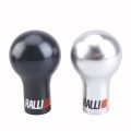 BHKEY RALLIART Universal 5/6 Speed Auto Aluminum Alloy Gear Shift Knob Black/White Car Manual Transmission (MT) for Mitsubishi. 