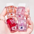 Kiss Beauty Water and Bright Lip Oil 1pis -Hydrating Lip Glow Oil, Fruit Flavoured Moisturizing Lip Oil, Plumping Lip Gloss Transparent Primer Lip Tint, Non-sticky Long Lasting Fresh Texture Nourishing Glitter Shine for Cute Lip Balm.