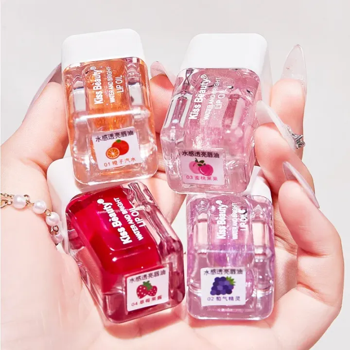 Kiss%20Beauty%20Water%20and%20Bright%20Lip%20Oil%201pis%20-Hydrating%20Lip%20Glow%20Oil,%20Fruit%20Flavoured%20Moisturizing%20Lip%20Oil,%20Plumping%20Lip%20Gloss%20Transparent%20Primer%20Lip%20Tint,%20Non-sticky%20Long%20Lasting%20Fresh%20Texture%20Nourishing%20Glitter%20Shine%20for%20Cute%20Lip%20Balm%20-%20Image%204