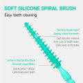 100pcs/bag mint flavored interdental brush, disposable cleaning oral tool, portable interdental brush.