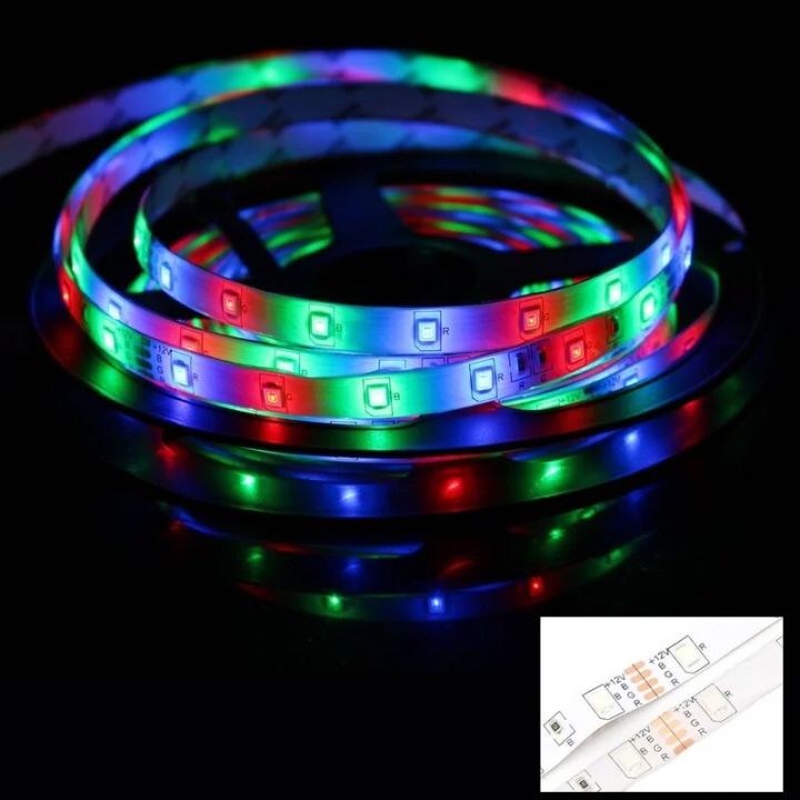 DC%2012%20V%20Volt%20LED%20Strip%20Light%202835%20Waterproof%20Strip%205M%2060LED/M%20RGB%20Warm%20White%20Strip%20Tape%20Lamp%20Diode%20Flexible%20TV%20Backlight%20-%20Image%205