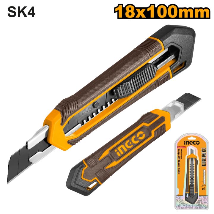 INGCO 18×100mm SNAP-OFF BLADE / KNIFE HKNS11815