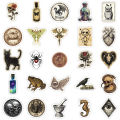 50Pcs Gothic Pharmacist Potion Bottle Stickers DIY Stickers Scrapbooking Phone Luggage Skateboard Decorative Waterproof Decals.