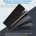 COOLLEO M.2 2280 SSD Heat sink with 14.8W/MK Thermal Pad 2 Heat Pipes Solid State Drive Radiator For M.2 NVMe 2280 SSD Cooler. 