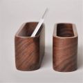 Wooden Business Card Holder Note Holder Display Rack Card Holder Office Supplies Stationery Desktop Accessories Storage Box. 