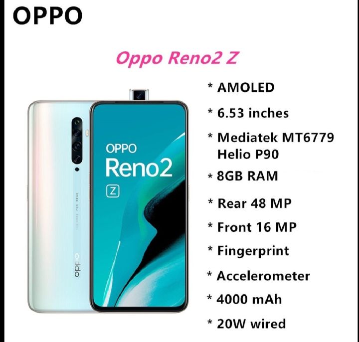 imported oppo Reno 2Z // with box charger and handsfree// 8Gb Ram // 256 GB Rom // Dual sim approved// Super AMOLED Display// pop up camera // Fingerprint under Display// oppo // oppo mobile // oppo mobile phone