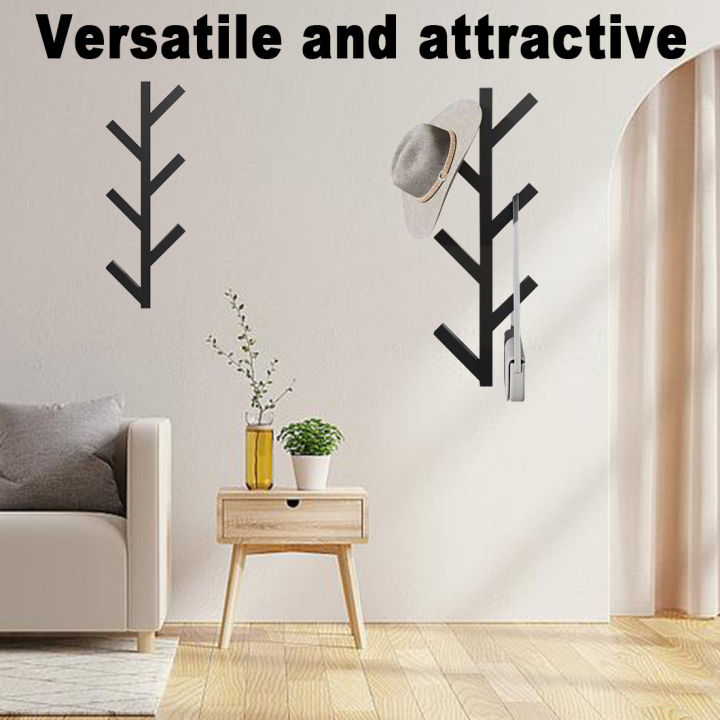 1pc Vertical Coat Rack Wall Mounted 16 Inch, Metal Modern Wall Coat ...
