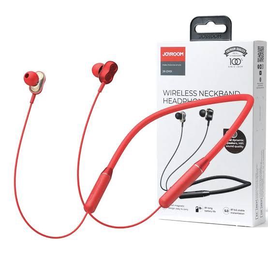 JOYROOM JR-DY01 Wireless Magnetic Neckband Headphones RED