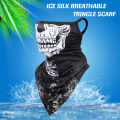 3D Skull Summer Bandana Hanging Ear Triangle Scarf Cycling Hiking Hunting Fishing Sports Bicycle Face Mask Neck Gaiter Men Women. 
