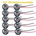 10X 1156 382 BA15S Lamp Holder P21W Adapter Car Light Base Auto Led Lights Bulb Socket Connector. 