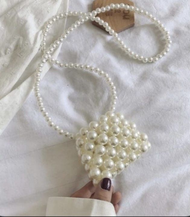 Mini pearl bag handmade shoulder bag for children