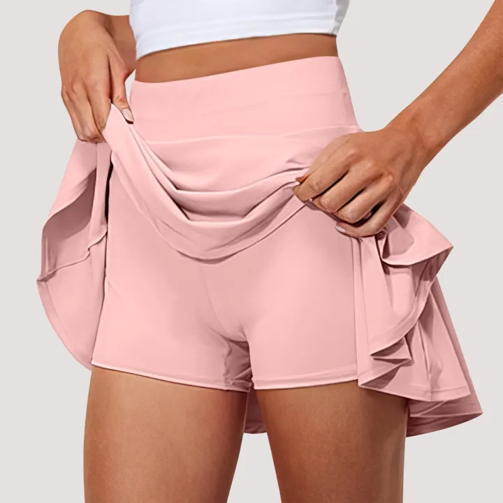 Women'S%20Stretch%20Yoga%20Skirt%20Printed%20Athletic%20Shorts%20Lightweight%20High%20Waisted%20Skirt%20With%20Pockets%20Women'S%20Simple%20Sports%20Skirt%20-%20Image%205